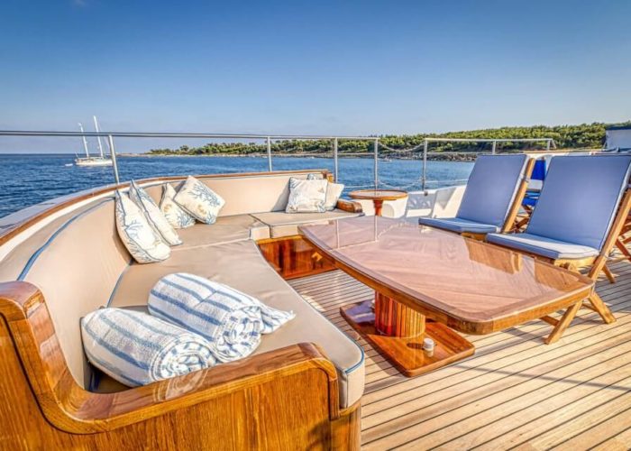 Classic Motor Yacht Chantella On Deck