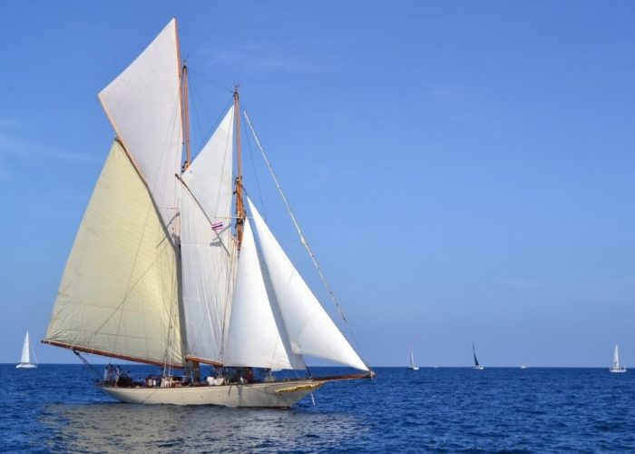 Classic Sailing Yacht Sunshine Under Sail