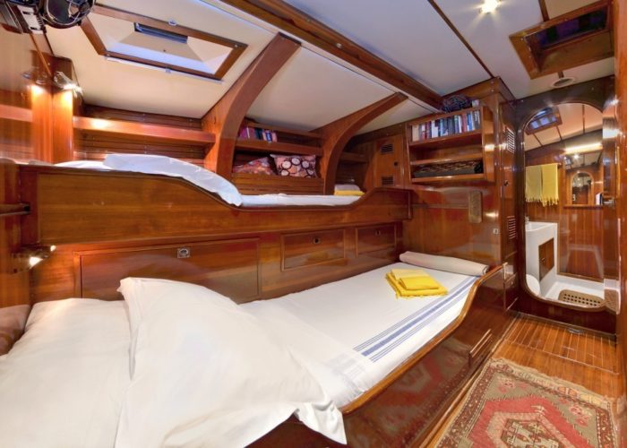 sailing yacht Tangaroa triple or twin cabin