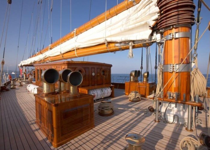 Classic Sailing Yacht Germania Nova Deck