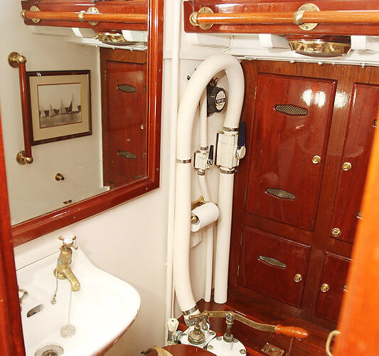 Classic Sailing Yacht Cetewayo Interior Shot Of Bathroom