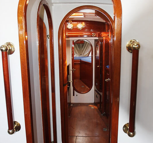 Classic Sailing Yacht Cetewayo Interior Shot Of Hallway