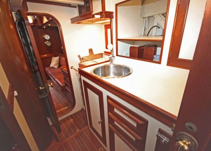 Classic Sailing Yacht Ivanhoe Galley Aft To Saloon