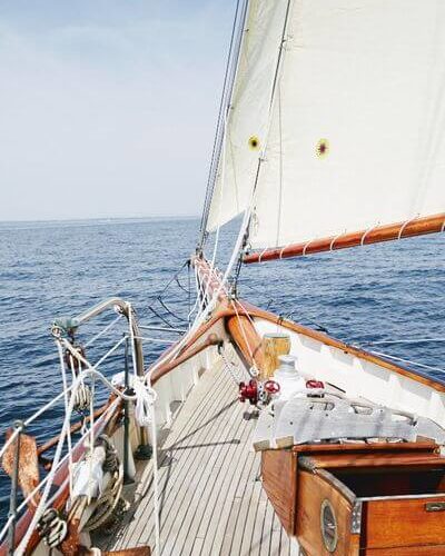 Classic Sailing Yacht When And If Bow Deck