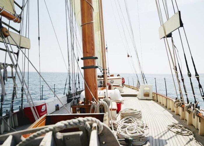 Classic Sailing Yacht When And If Overall Deck View