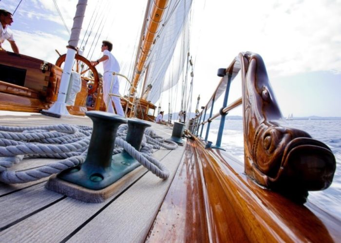 Classic Sailing Yacht Shenandoah Of Sark Deck
