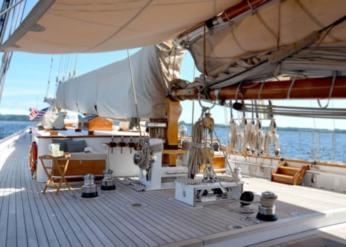 Classic Sailing Yacht Columbia Deck Space