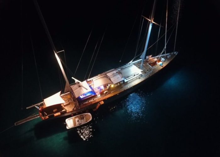 Classic Sailing Yacht Lamadine Aerial