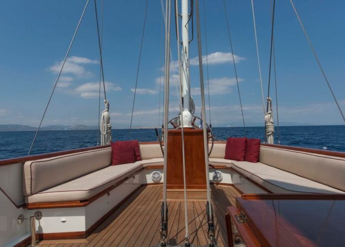 Classic Sailing Yacht Lamadine Aft Seating