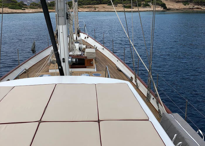 Classic Sailing Yacht Lamadine Sun Deck